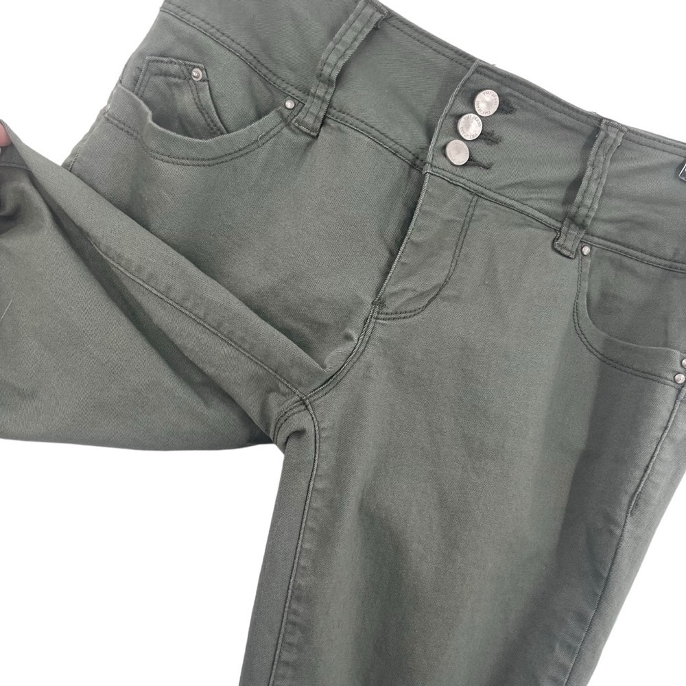 YMI Olive Green Skinny Jean Pants size 11 wanna betta butt wannabettabutt - Picture 3 of 6